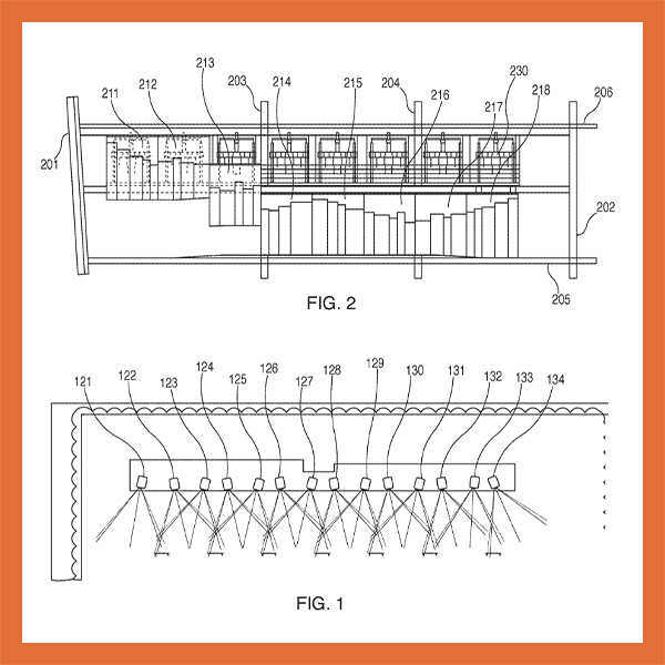 Patent diagram — three dimensional display theater