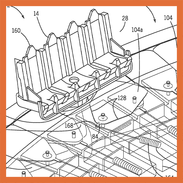 Patent diagram — gap blocking system