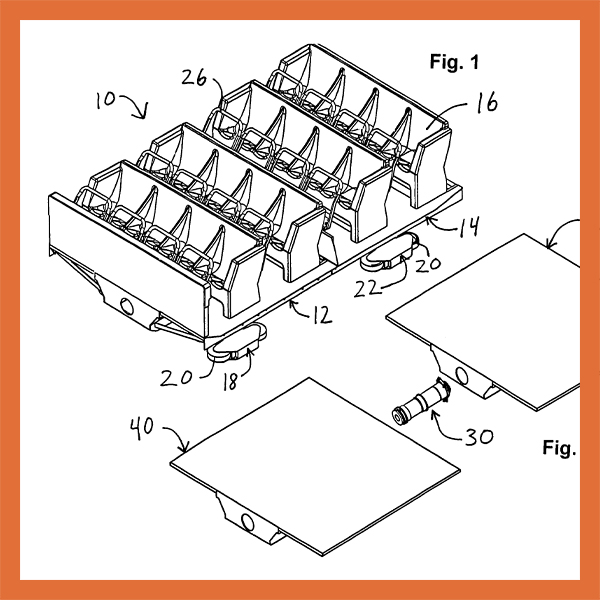 Patent diagram — articulating coaster vehicle