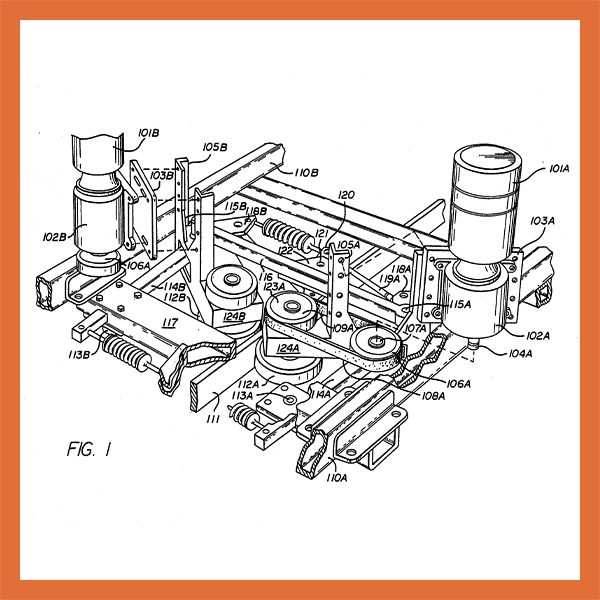 Patent diagram — articulated pinch drive
